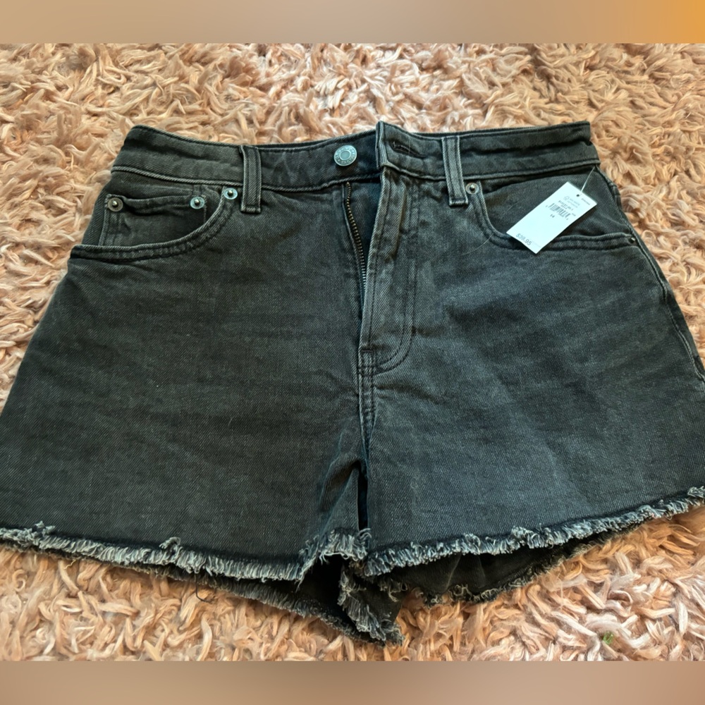 Black Jean Shorts